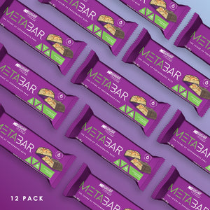 No Sugar METABAR Chocolate Peanut Crunch - 12 bars, 40g (1.41oz) per Bar