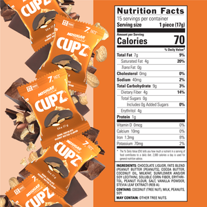 No Sugar Cupz Variety Pack 15x Dark Chocolate Peanut Butter & 15x Dark Chocolate Mint