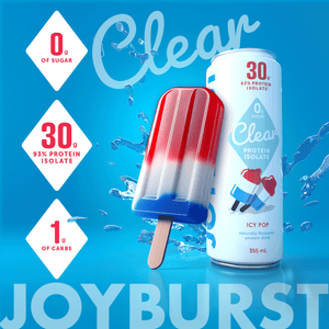 Joyburst Clear Protein - Icy Pop Flavor - 4ct - No Sugar Company Inc.