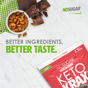 No Sugar Keto Krax Dark Chocolatey Almond & Sea Salt 200g