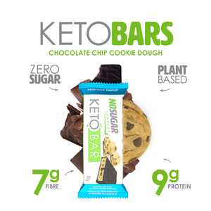 No Sugar Keto Bar Chocolate Chip Cookie Dough - 12 Bars