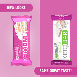 No Sugar Keto Bar Birthday Cake - 12 Bars (New Look!)