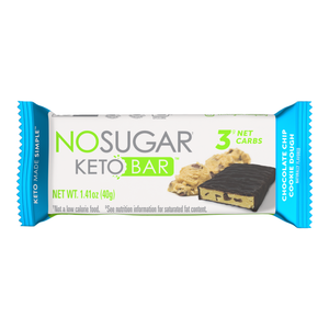 No Sugar Keto Bar Chocolate Chip Cookie Dough - 12 Bars