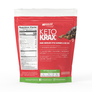 No Sugar Keto Krax Dark Chocolatey Almond & Sea Salt 200g