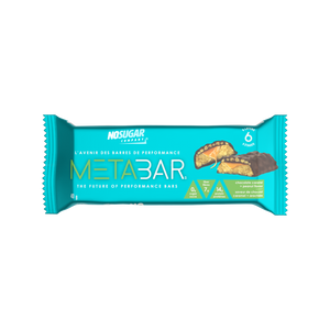 No Sugar METABAR Chocolate Caramel and Peanut Flavor - 12 bars, 40g (1.41oz) per Bar