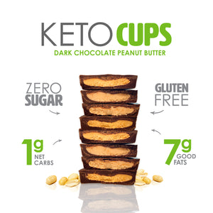 No Sugar Keto Cup Dark Chocolate Peanut Butter - 30 Cups