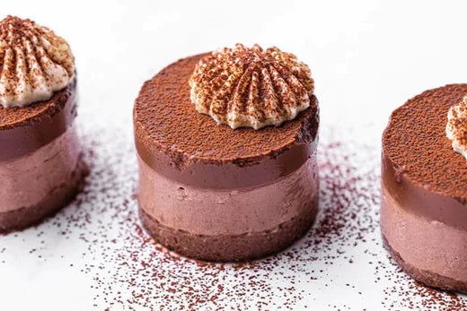 Keto chocolate cheesecake made with No Sugar Company products