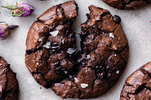 No Sugar Company keto crinkle brownie cookies