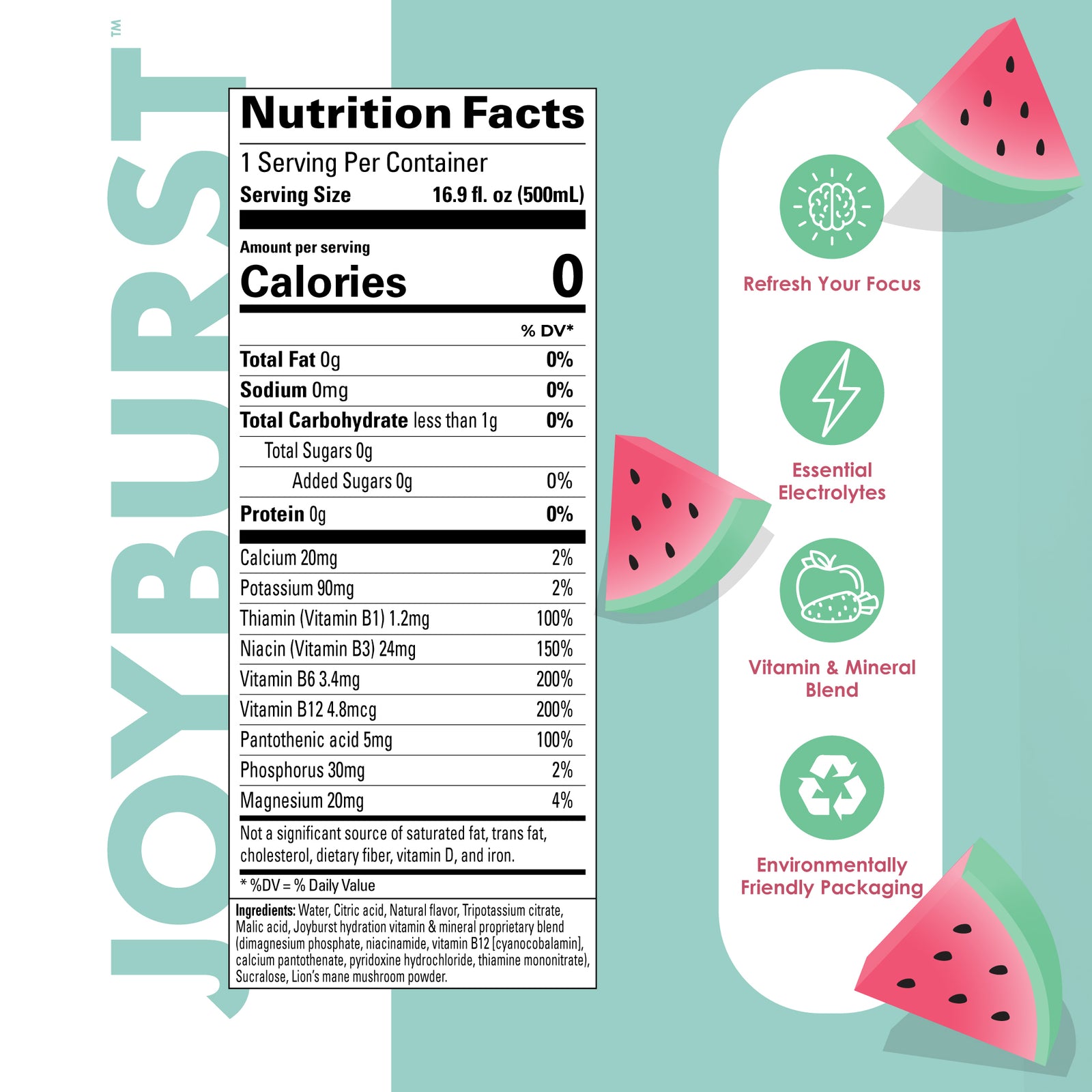 Joyburst Hydration Watermelon - 12 Pack