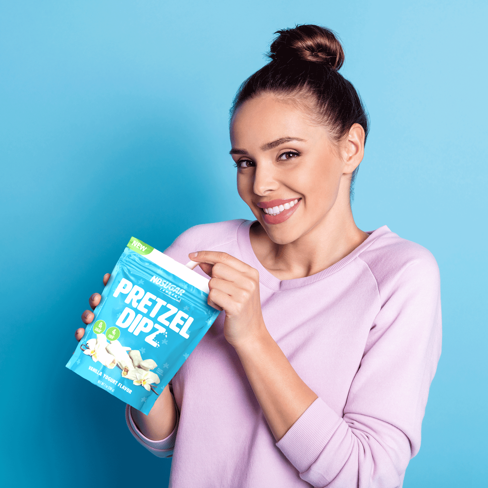 No Sugar Pretzel Dipz Vanilla Yogurt Flavor