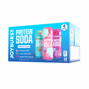 JOYBURST Protein Soda (4g) 15ct - Variety Pack