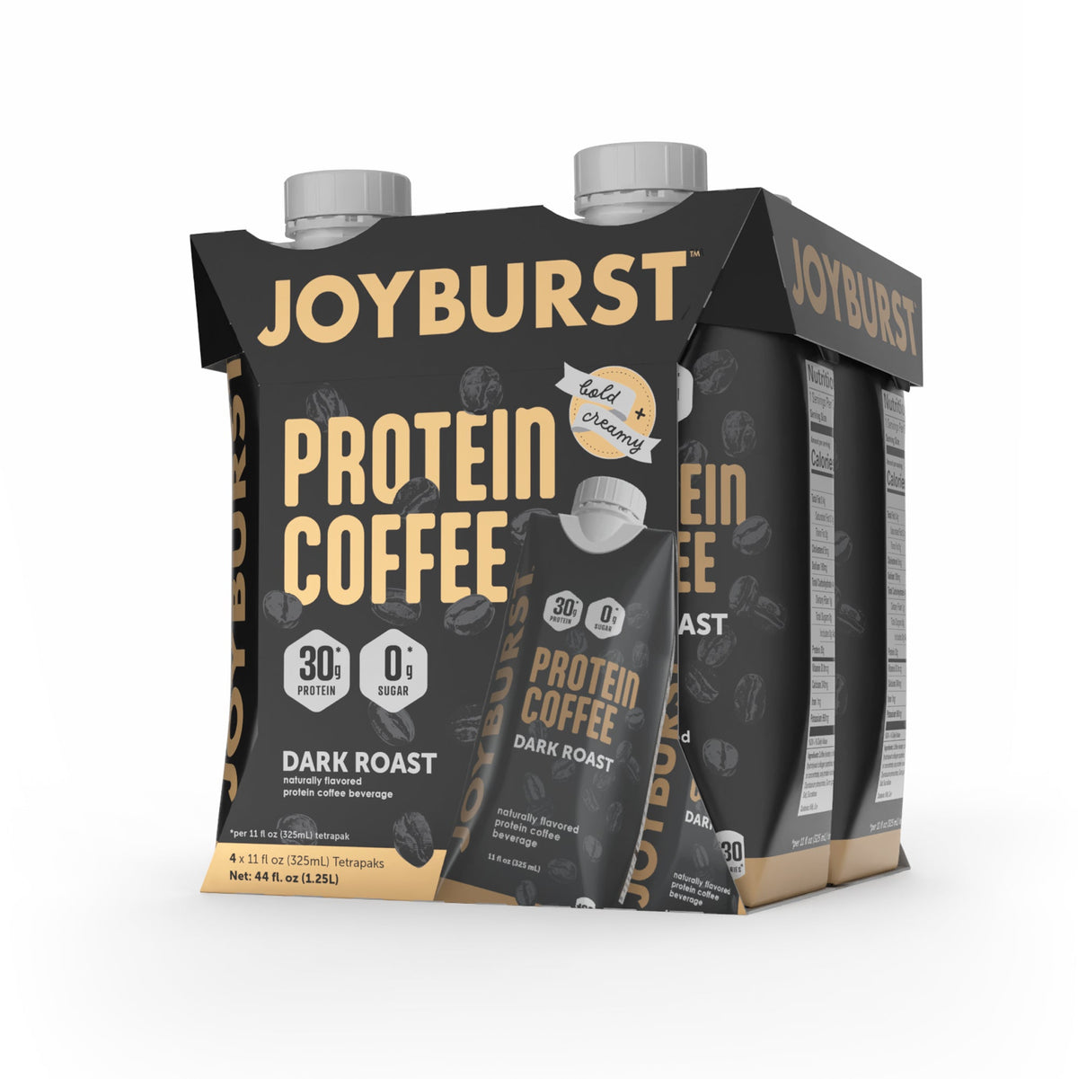 JOYBURST Protein Coffee packaging on a white background