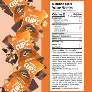 No Sugar Keto Cup Dark Chocolate Peanut Butter Flavor - 10 Pack
