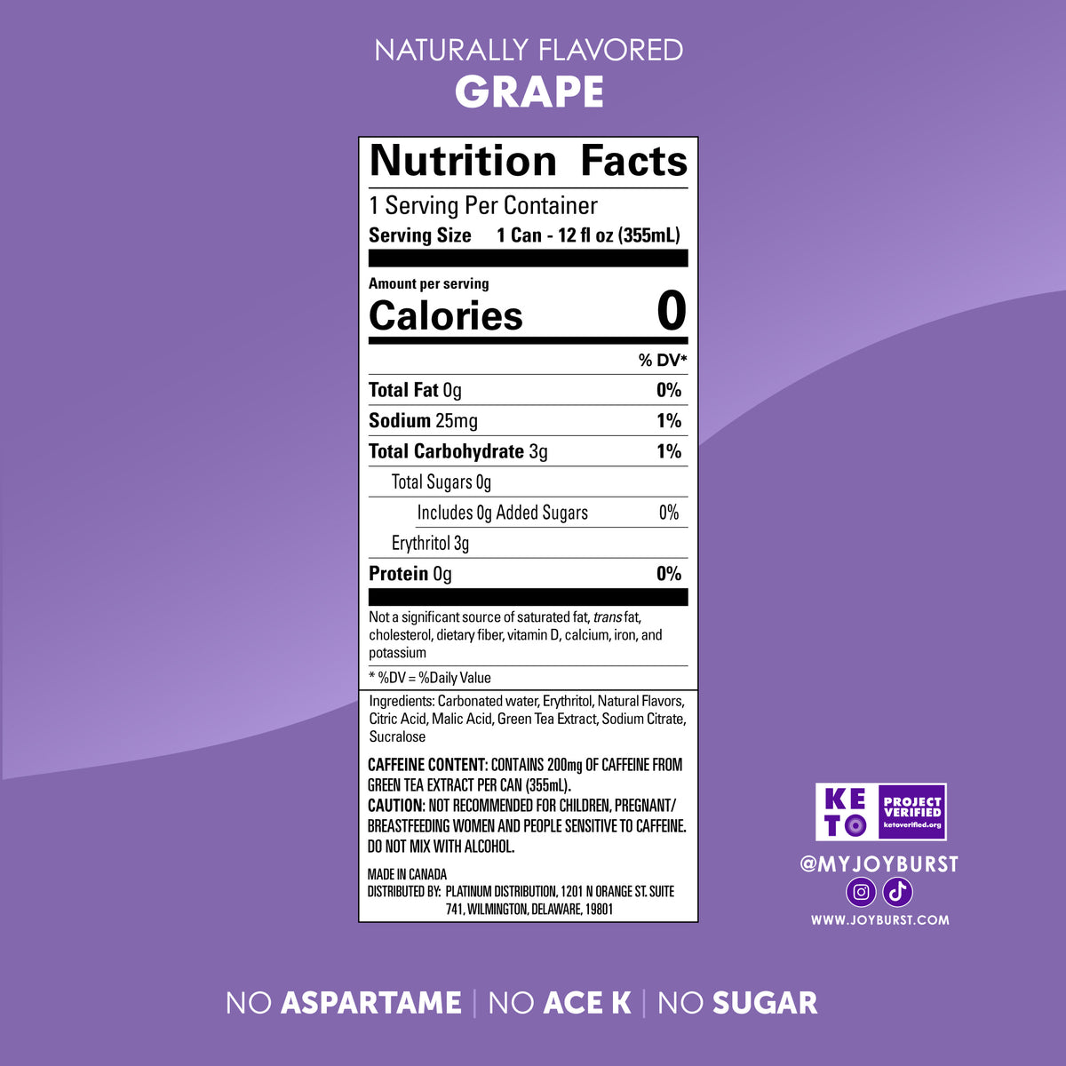 Joyburst Energy Drink Variety Pack - 12 pack