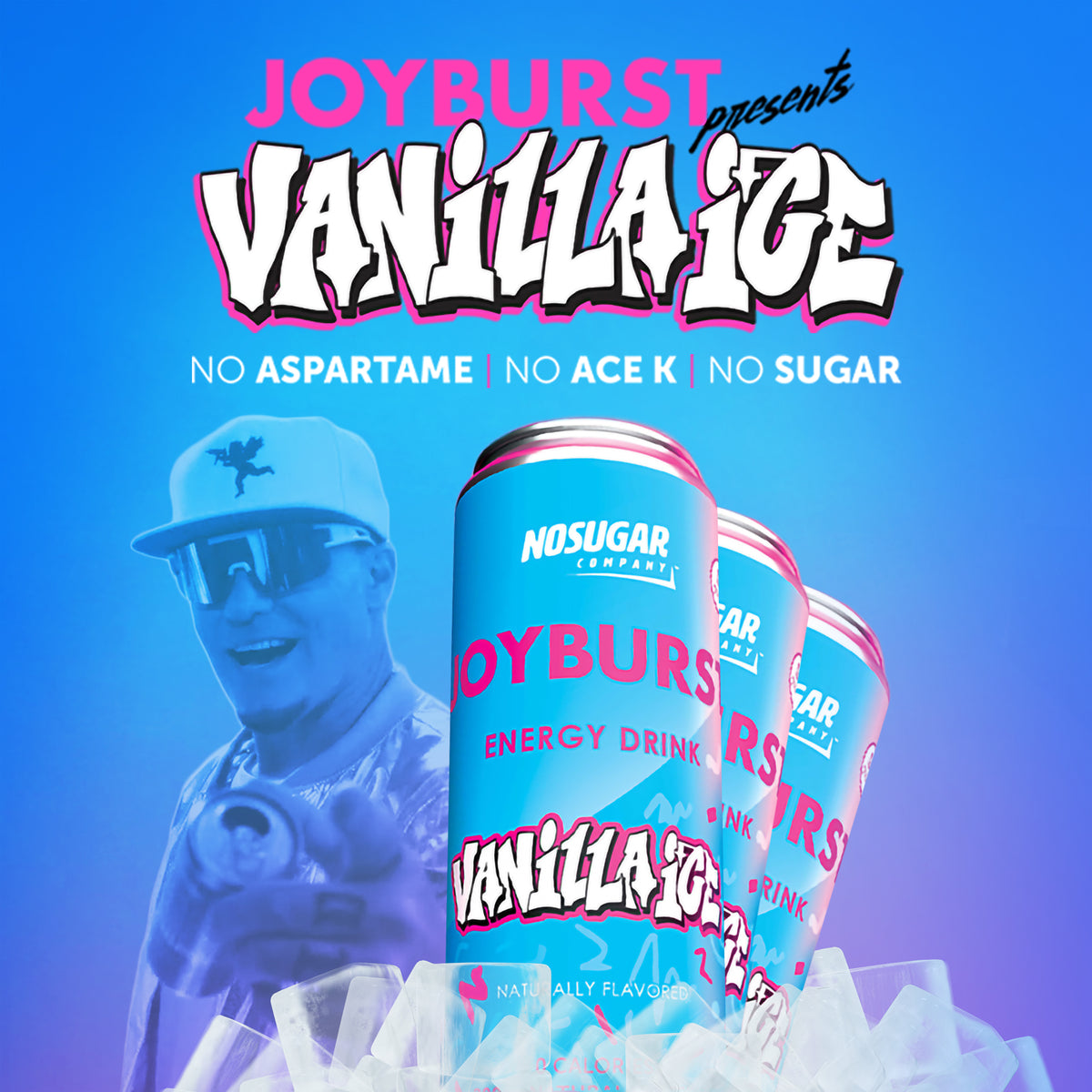 Joyburst Energy Drink Vanilla Ice - 12 cans