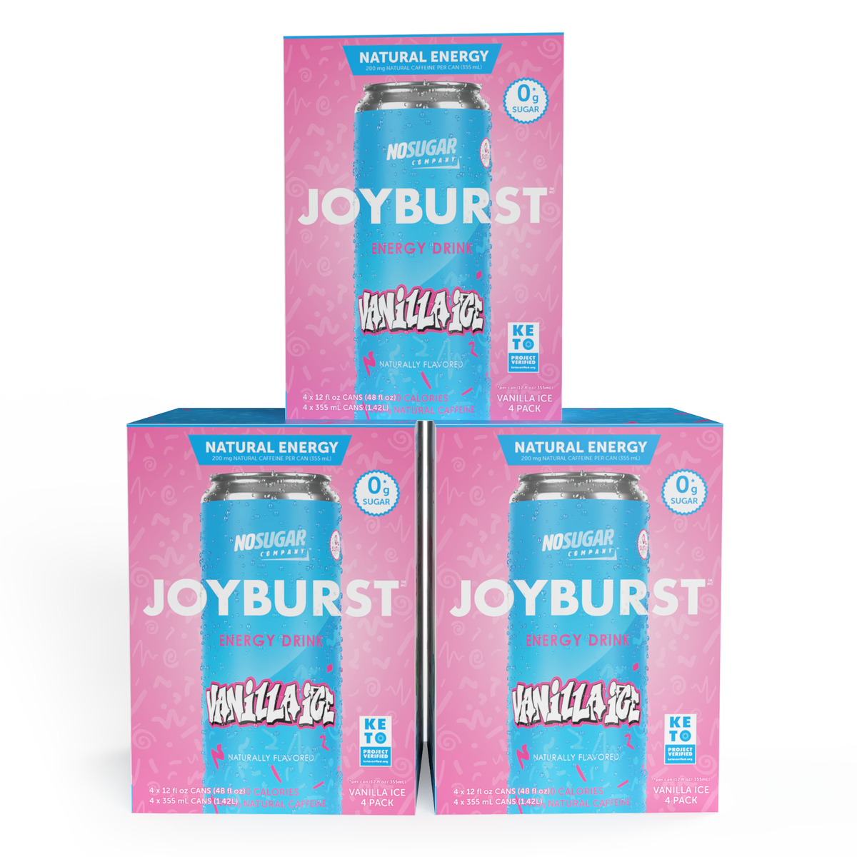 Joyburst Energy Drink Vanilla Ice - 12 cans