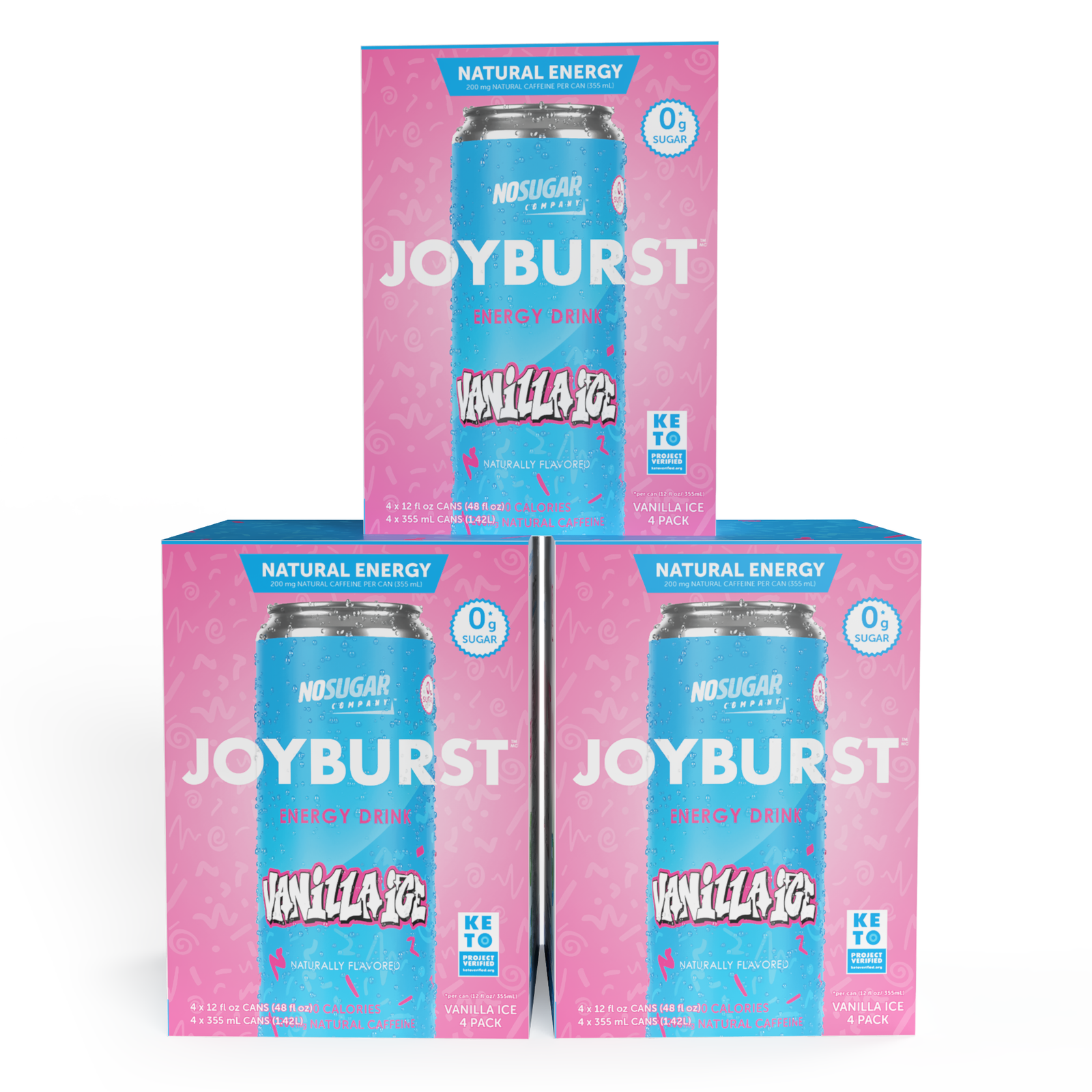 Joyburst Energy Drink Vanilla Ice - 12 cans