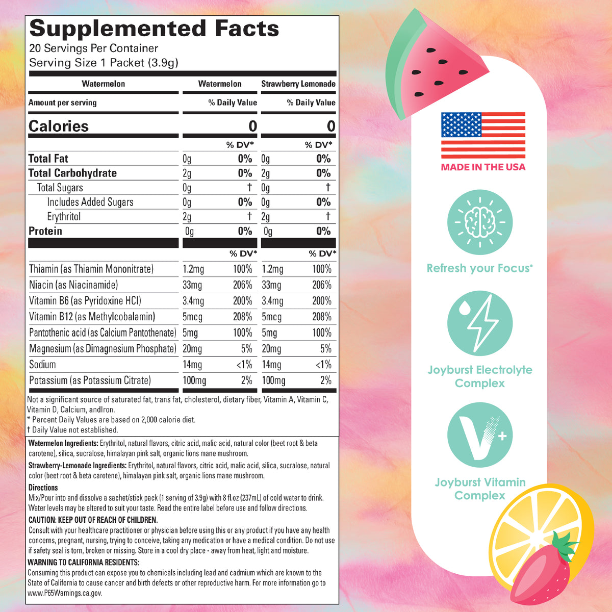 Joyburst Hydration Variety Stick Pack