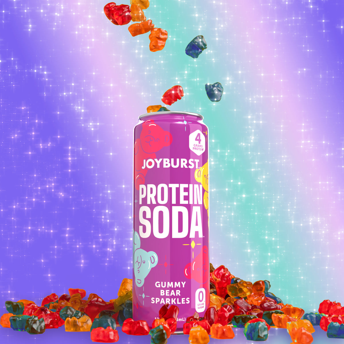 JOYBURST Protein Soda (4g) 15ct - Variety Pack