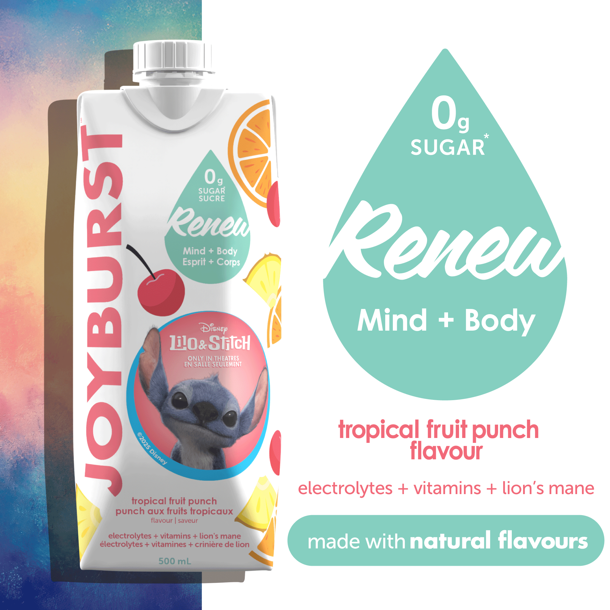 NEW! Joyburst Renew Hydration Tropical Fruit Punch Flavor - 18 