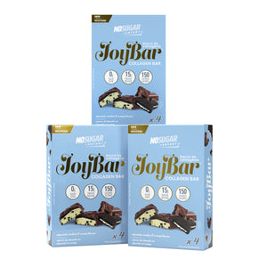 JOYBAR Collagen Bar - Cookies and Cream - 12 Bars, 40g (1.41oz) per Bar