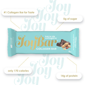 JOYBAR Collagen Bar - Chocolate Peanut Butter Flavour - 12 Bars, 40g (1.41oz) per Bar