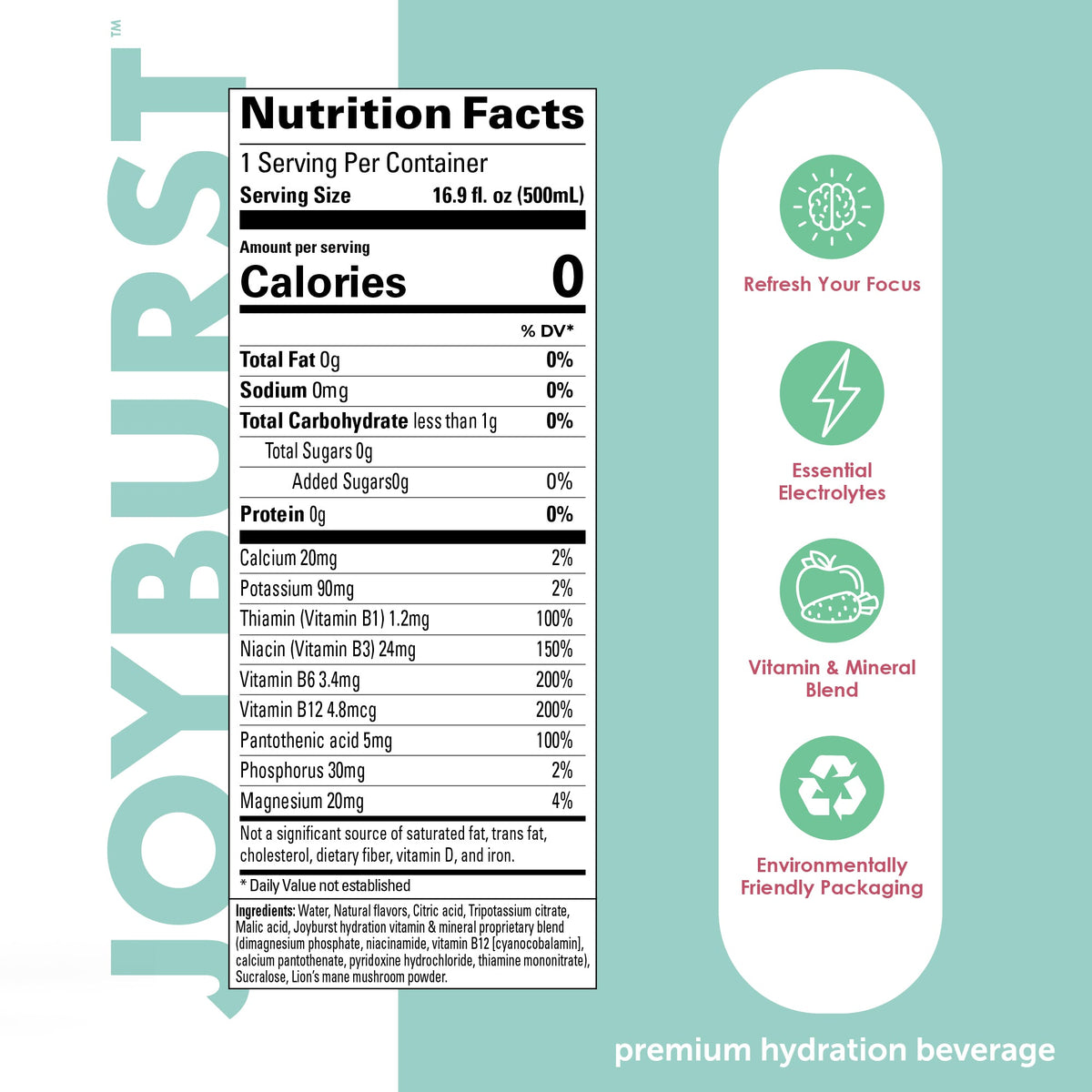 Joyburst Hydration Variety Tetra Pack - 18 Pack