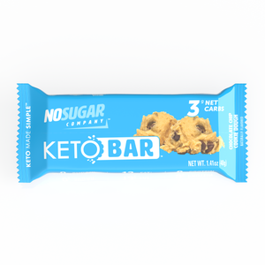 No Sugar Keto Bar Chocolate Chip Cookie Dough - 12 Bars (3 x4ct)