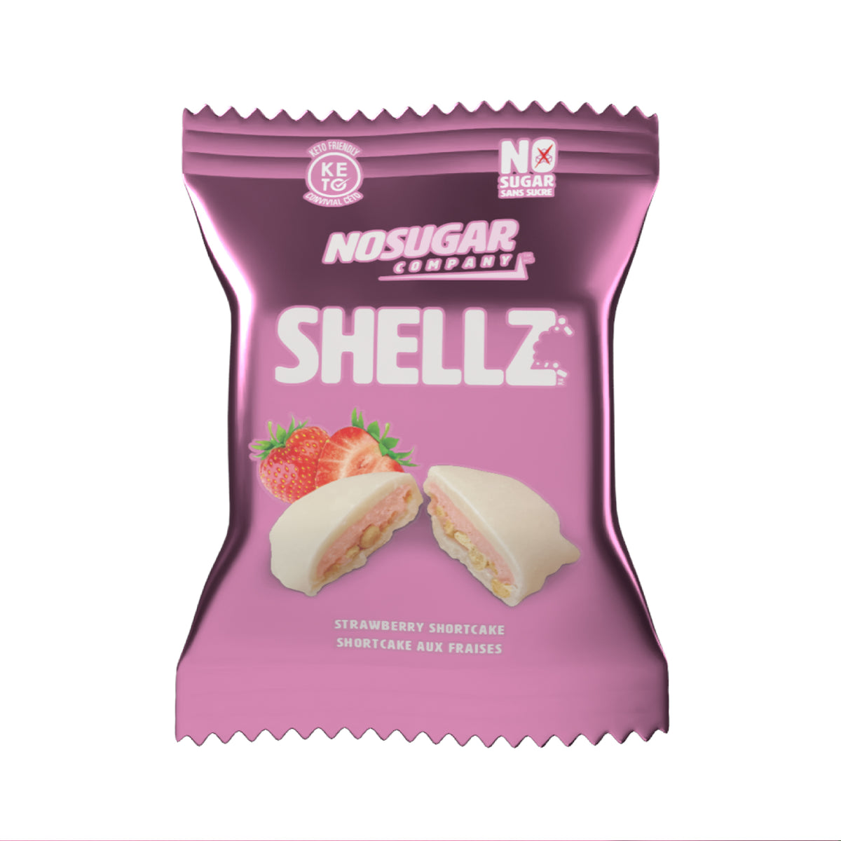 No Sugar Shellz Strawberry Shortcake - 570g