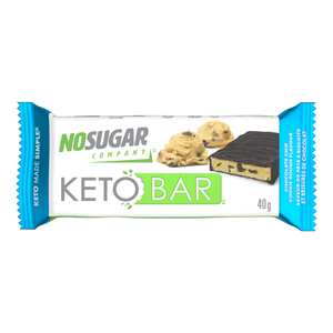No Sugar Keto Bar Chocolate Chip Cookie Dough - 12 Bars