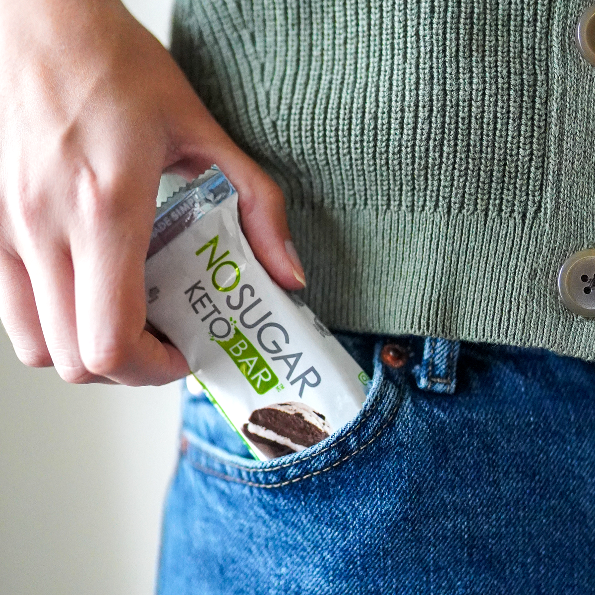 No Sugar Keto Bar Cookies and Cream - 12 Bars