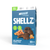 Shellz 9ct box, blue with green call-outs. Pecan, caramel, chocolate image on box. Gluten free, keto project verified and kosher friendly seals on box.