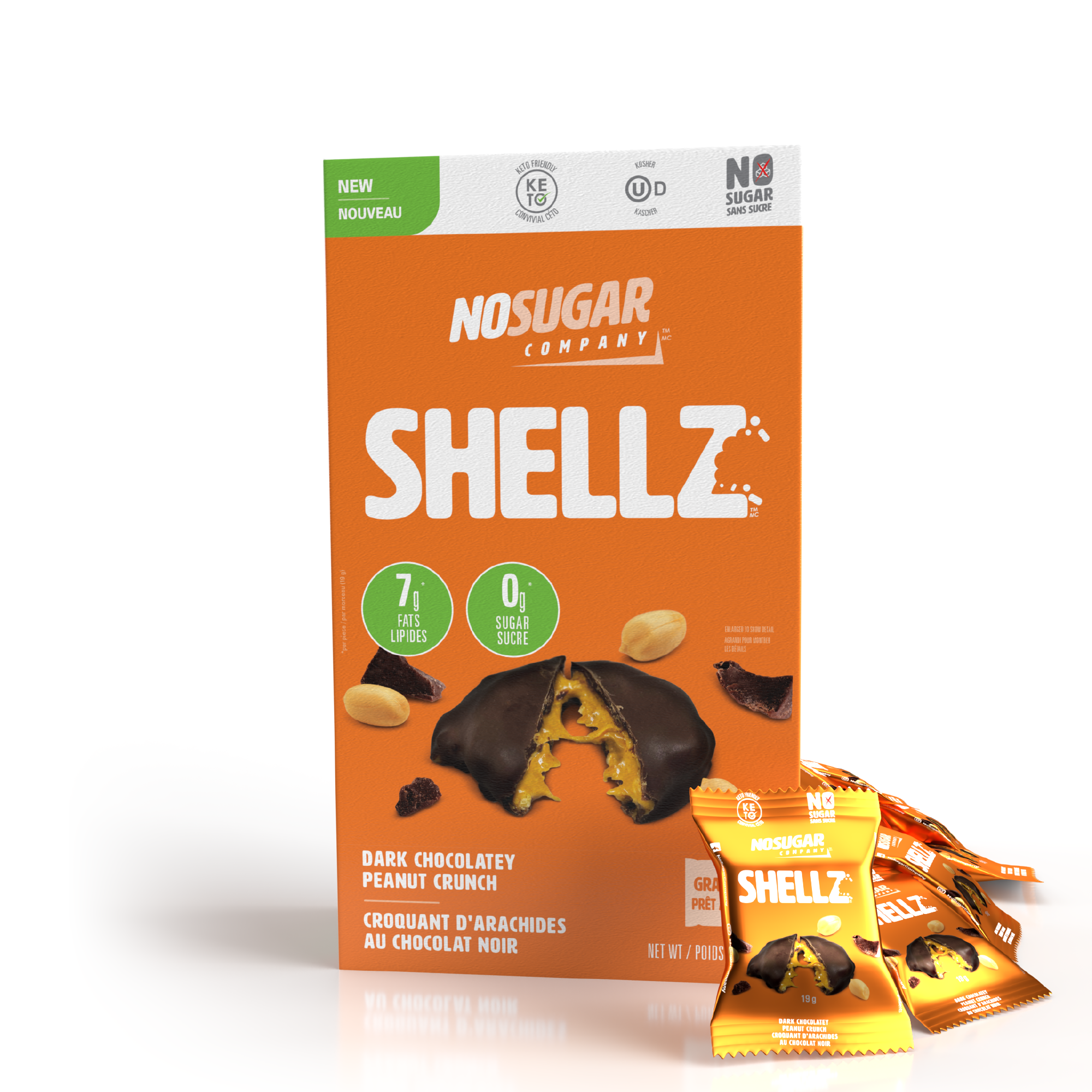 No Sugar Keto Shellz Chocolatey Peanut Crunch | The No Sugar