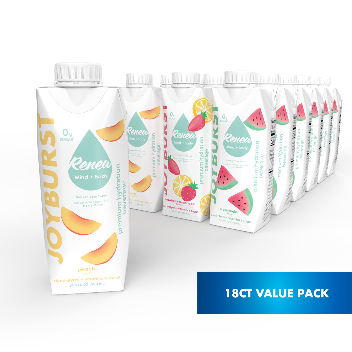 Joyburst Hydration Variety Tetra Pack - 18 Pack