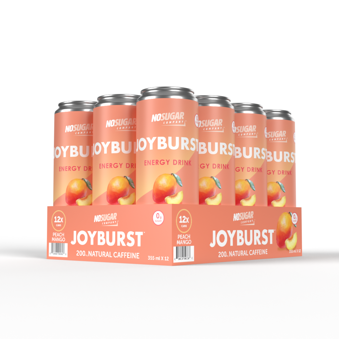 Joyburst Energy Drink Peach Mango - 12 pack