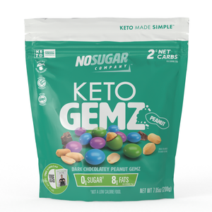No Sugar Keto Chocolate Peanut Gemz - Net Wt. 7.5 oz (200 g)