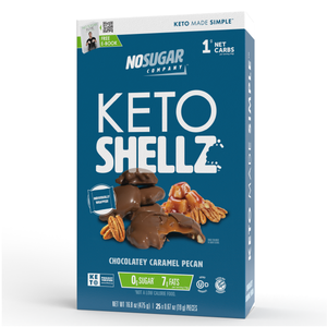 No Sugar Keto Shellz Chocolatey Caramel Pecan - 25 pieces